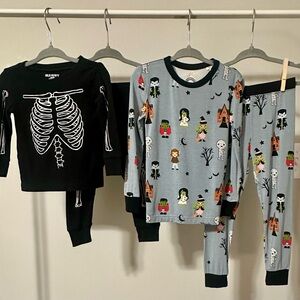 Toddler Skeleton and Halloween Pajama Set